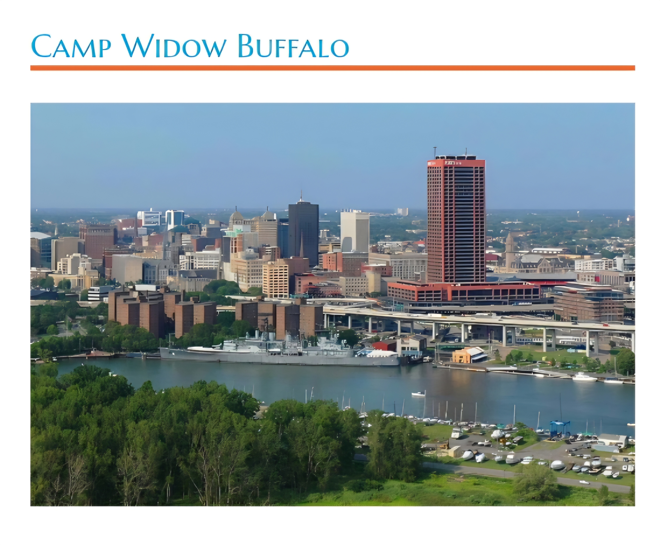 Flyer for Camp Widow Buffalo